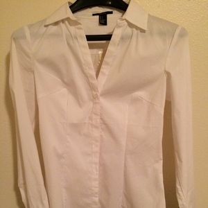 White Button-down Blouse